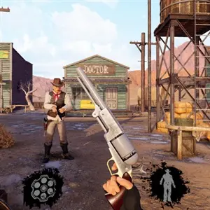 Cowboy Duel Red Wild West Massacre - Cidade