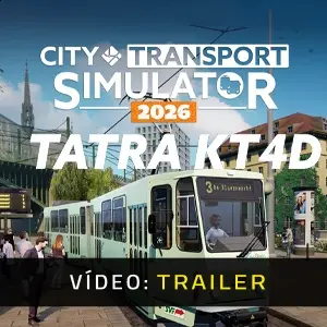 CTS: 2026 - Tram DLC: Tatra KT4D - Trailer do Vídeo