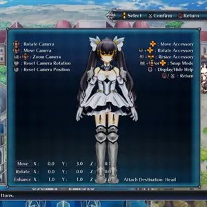 Cyberdimension Neptunia: 4 Goddesses Online - Tela de Personagem