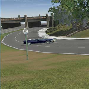 Carro desportivo na estrada