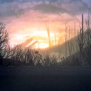 estilo de arte sombria e sombria