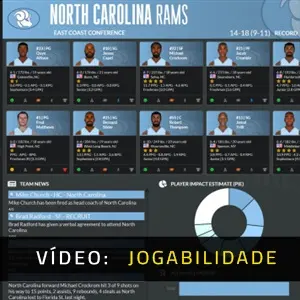 Draft Day Sports College Basketball 2022 - Vídeo de jogabilidade