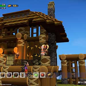 Dragon Quest Builders 2 Cabana de Troncos