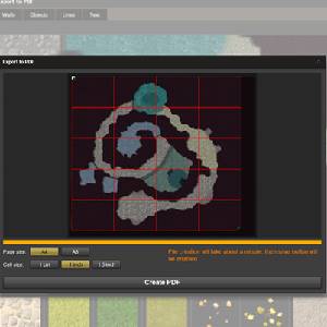Dungeon Painter Studio - Exportar para PDF