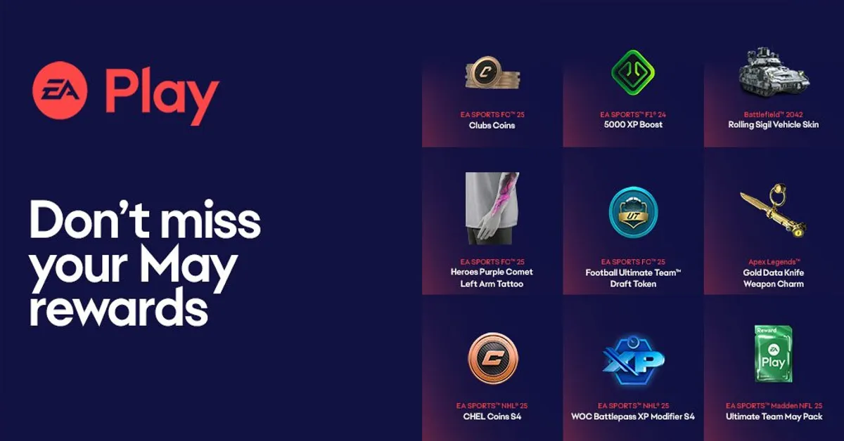 EA Play May 2025 Rewards