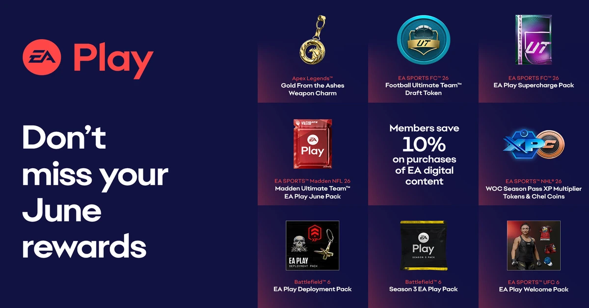 EA Play Rewards June 2026