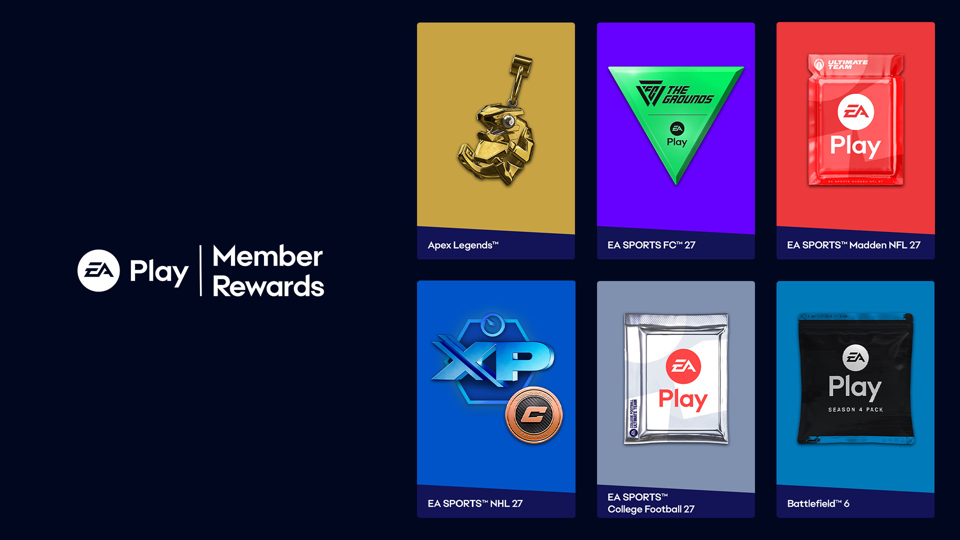 Calendário de recompensas EA Play para outubro de 2026