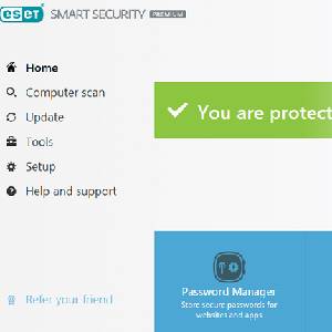 ESET Smart Security Premium - Ecrã inicial