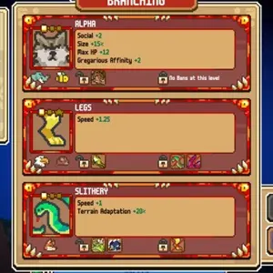 Everything is Crab The Animal Evolution Roguelite - Ramificação
