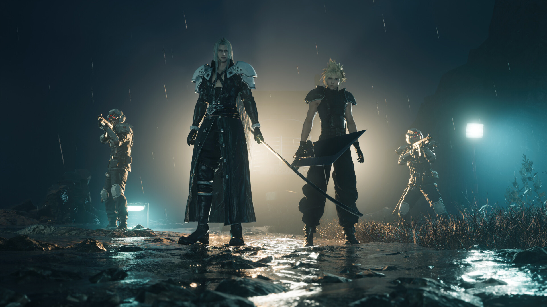 Membros do grupo de FINAL FANTASY VII REBIRTH a explorar no PC
