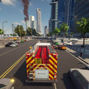 Firefighting Simulator The Squad Camião de bombeiros