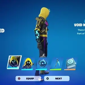 Fortnite Voidlands Exile Quest Pack - Guerreiro do Vazio Absenz