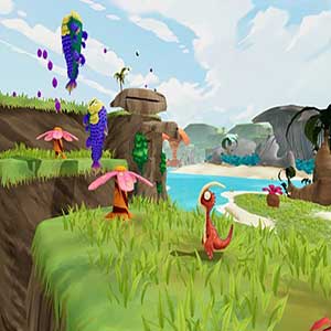 explorar e correr através do mundo pré-histórico