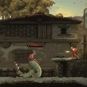 God of War Sons of Sparta - Monstro meio serpente