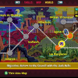 Guacamelee 2 - Menu do Mundo