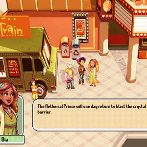 retornar para explodir a barreira de cristal