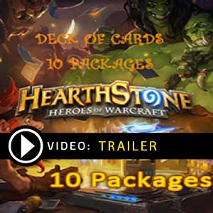 Comprar Hearthstone Heroes of Warcraft Deck of Cards 10 Packages GameCard Code Comparar Preços