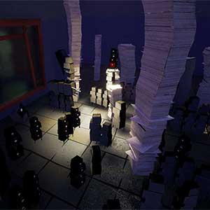 escondido atrás da porta