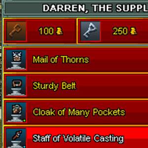 Heroes of Hammerwatch - Darren, O Fornecedor