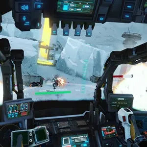 IRON REBELLION VR - Visão do Cockpit do Mech