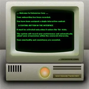 Just. Press. The Button. - Aviso de boas-vindas