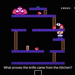 Kumitantei Old-School Slaughter - Paródia de Donkey Kong