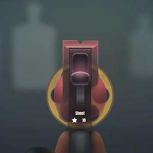 Prática de tiro ao alvo