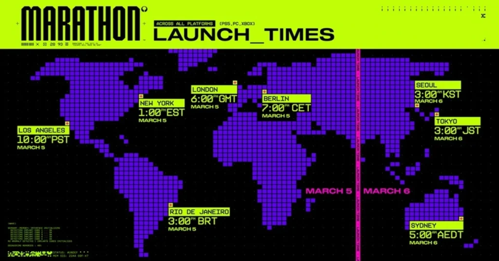 Marathon Launch Times