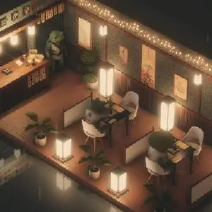 Midori no Kaori - Parede com Prateleira Dupla