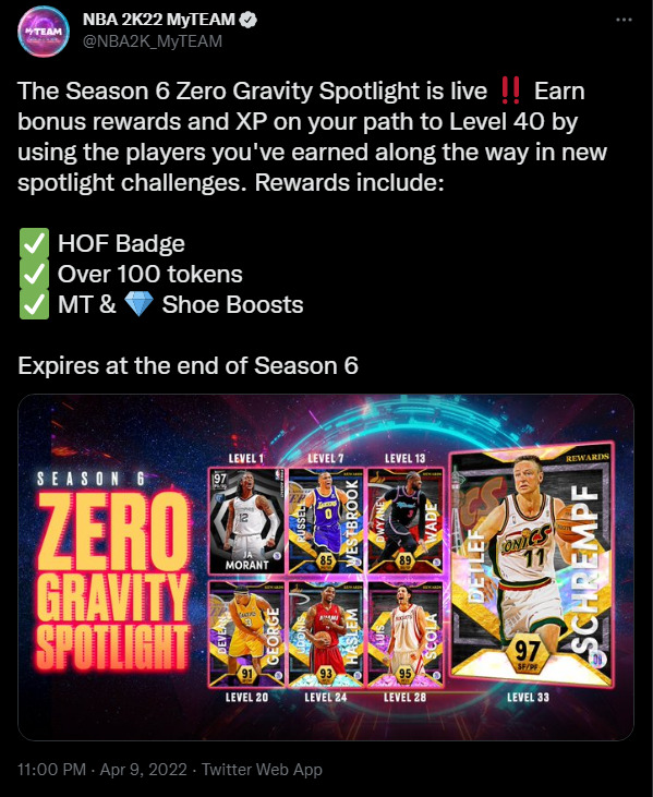 nba 2k22 temporada 6 fora agora