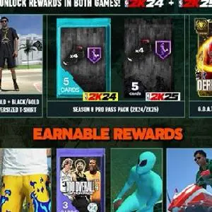 NBA 2K25 Pro Pass: Season 8 - Direito Duplo