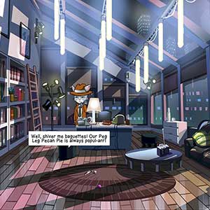 Nine Noir Lives - Detective Cuddles ao telefone