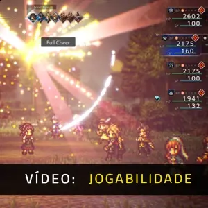 Octopath Traveler 0 - Jogabilidade do vídeo