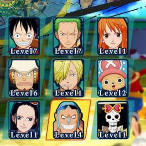 One Piece Unlimited World Red - Personagens