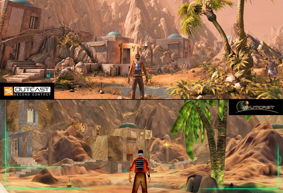 Outcast 1.1 comparado com Outcast: Second Contact