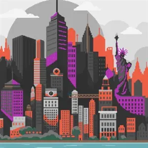 Paint by Pixel 3 - Estátua da Liberdade