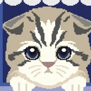 Paint by Pixel 3 - Gatinho