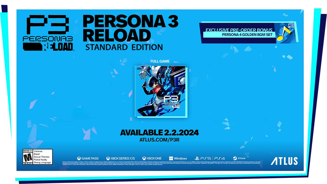 Edição Padrão de Persona 3 Reload