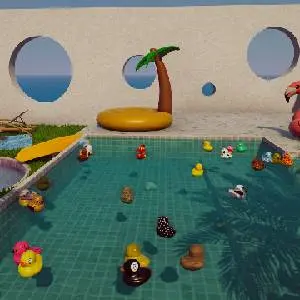 Placid Plastic Duck Simulator Ducks Galore - Swimming Piscina