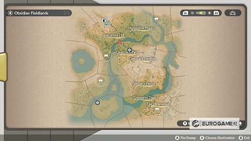 Lendas de Pokemon: Mapa de Arceus