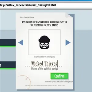 Politics The Game - Criar Partido Político