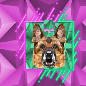 Poly Jigsaw Dogs Pastor Alemão