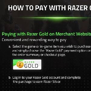 Razer Gold Gift Card - Método de pagamento
