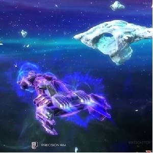 Rebel Galaxy Mirando para o Bombardeiro DoubleJack