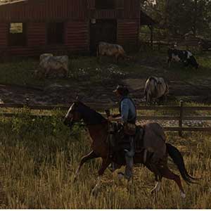 Red Dead Redemption 2 cavalgadas a cavalo