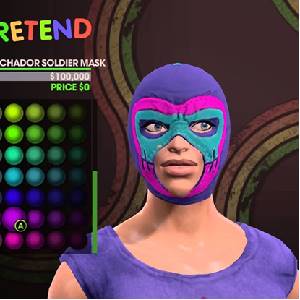 Saints Row The Third - Máscara de Soldado Luchador