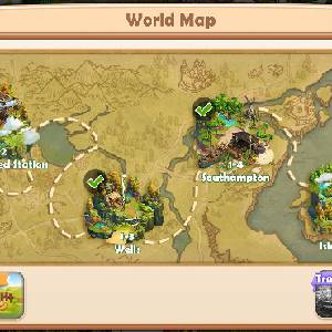 Sarah's Adventure Time Travel - Mapa do Mundo