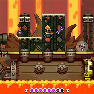 Shovel Knight Dig - Campo de Lava