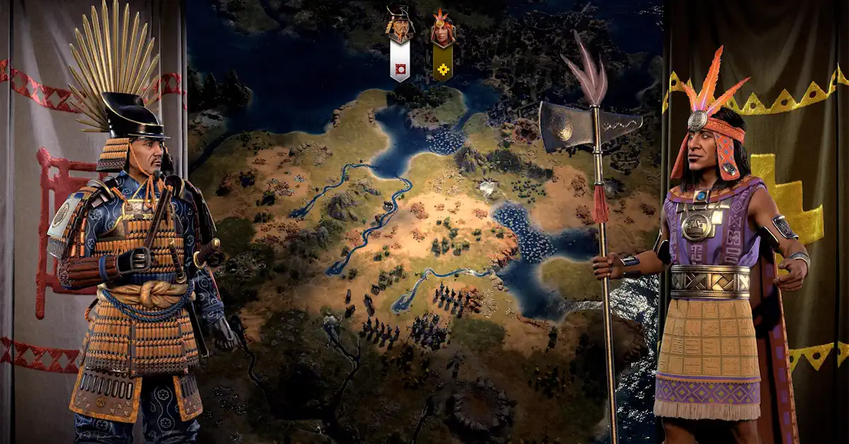 O DLC Brush & Blade introduz novos líderes e mapas no Civilization 7