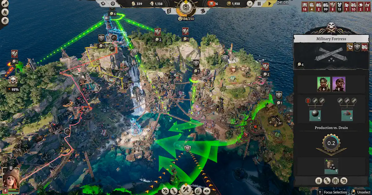 Corsair Cove exige expansão vertical em faces rochosas escarpadas